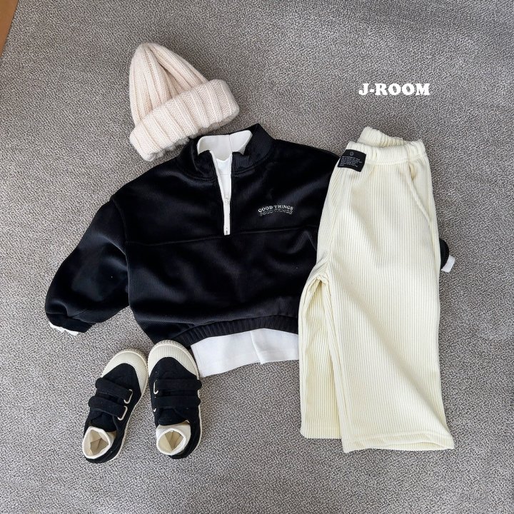 J-Room - Korean Children Fashion - #todddlerfashion - Veloure Half Zip-up Top - 9