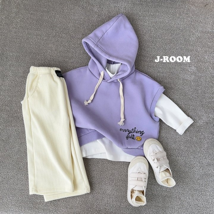 J-Room - Korean Children Fashion - #toddlerclothing - Lettering Embroidery Hood Vest - 5