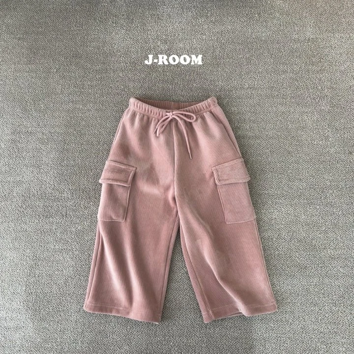 J-Room - Korean Children Fashion - #toddlerclothing - Veloure Cargo Wide Pants - 11