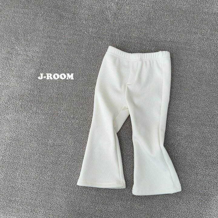 J-Room - Korean Children Fashion - #toddlerclothing - Veloure Rib Bootscut Pants - 8