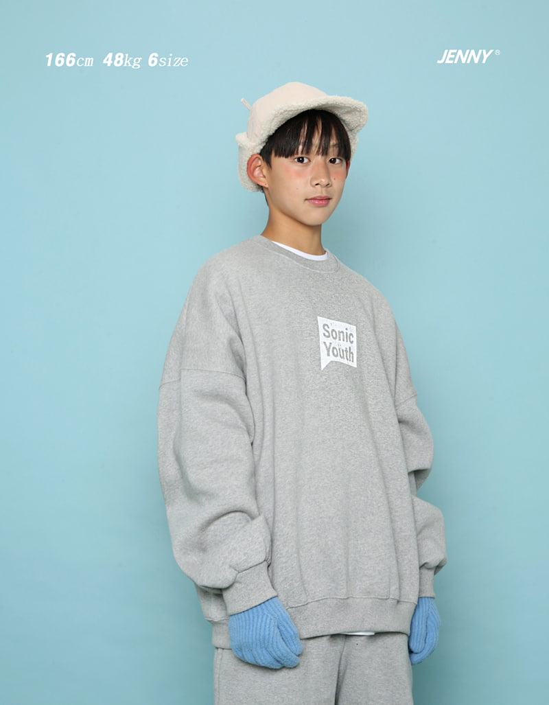 Jenny Basic - Korean Children Fashion - #childofig - Youth Brushed Sweatshirt - 3