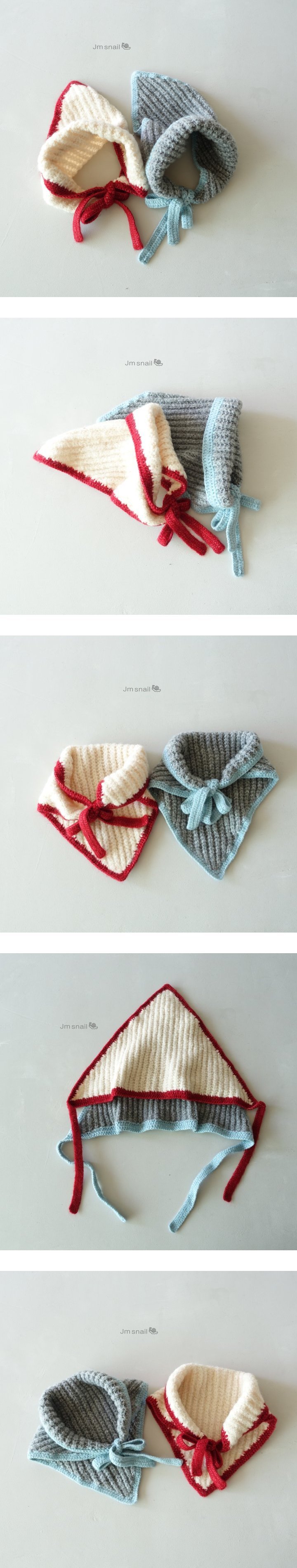 Jm Snail - Korean Baby Fashion - #babyoninstagram - Knit Line Kerchief