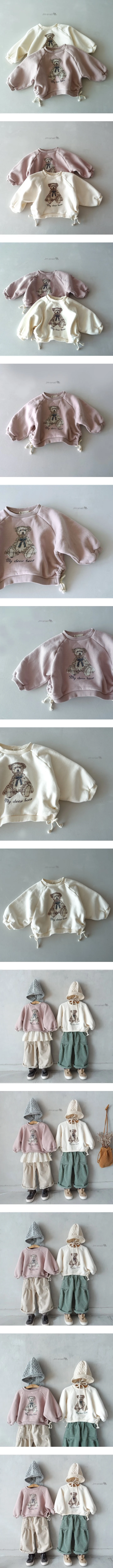 Jm Snail - Korean Children Fashion - #childrensboutique - Bear Raglan Tee