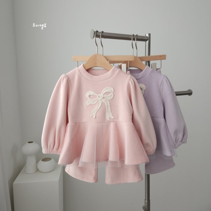 Joy ello - Korean Children Fashion - #designkidswear - Lace Sha Top Bottom Set - 7