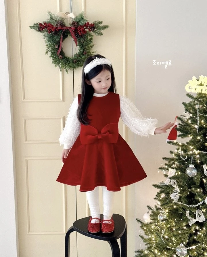 Joy ello - Korean Children Fashion - #discoveringself - Ribbon Cushion One-piece