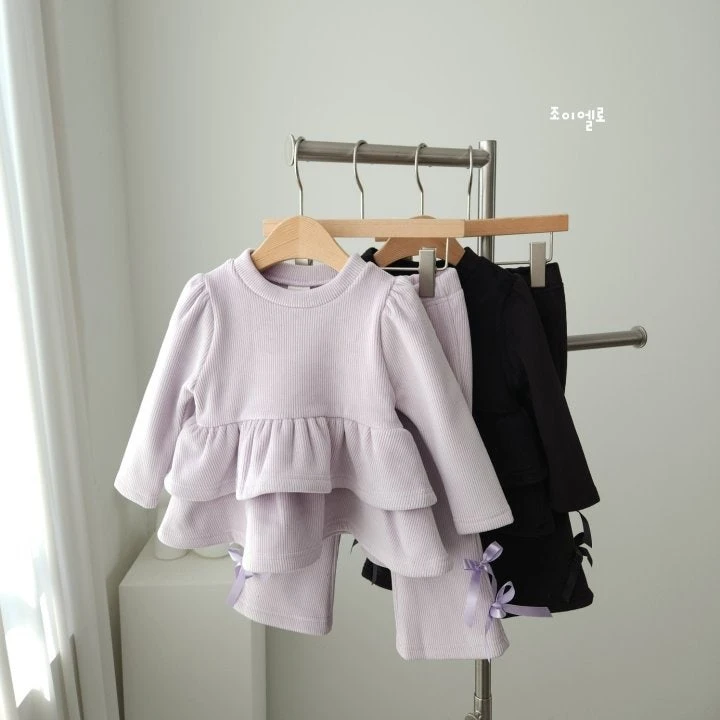 Joy ello - Korean Children Fashion - #fashionkids - Cancan Mink Top Bottom Set - 8