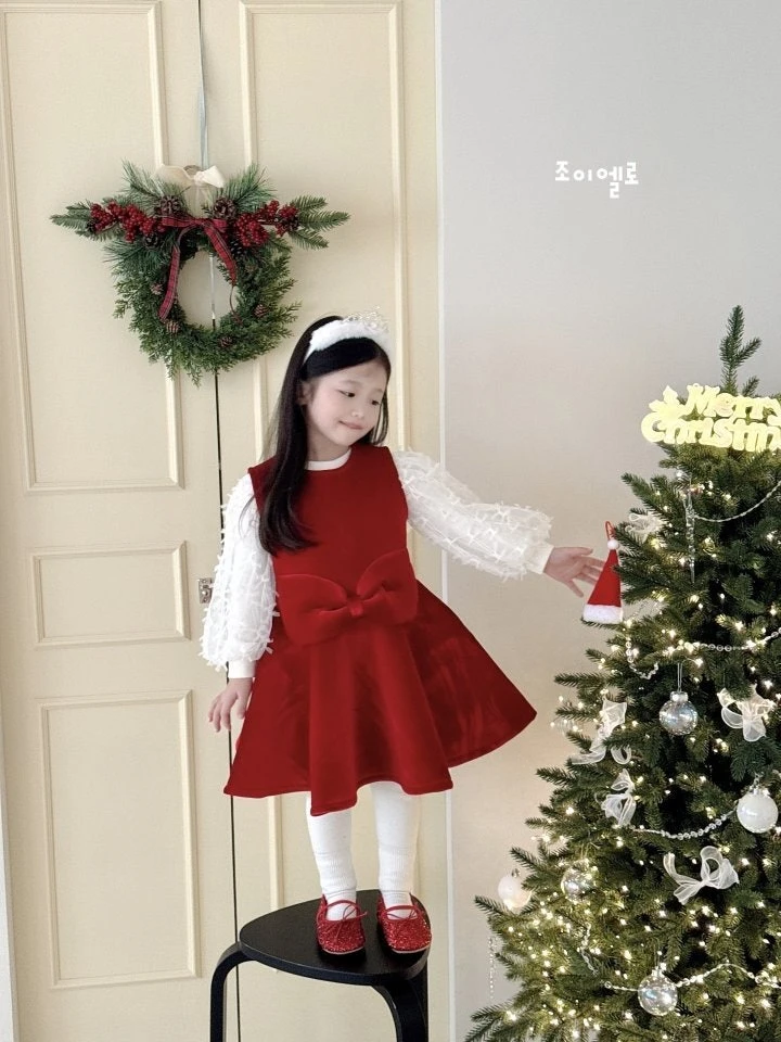 Joy ello - Korean Children Fashion - #kidsshorts - Ribbon Cushion One-piece - 3