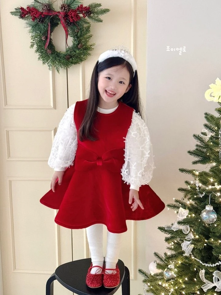 Joy ello - Korean Children Fashion - #kidsshorts - Ribbon Cushion One-piece - 4