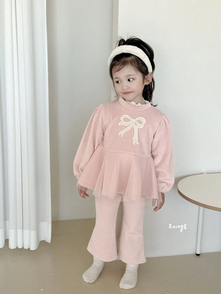 Joy ello - Korean Children Fashion - #littlefashionista - Fleece Wave Tee