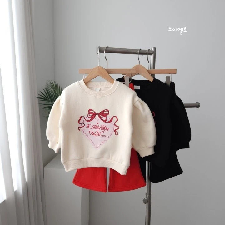 Joy ello - Korean Children Fashion - #minifashionista - Love Winter Top Bottom Set