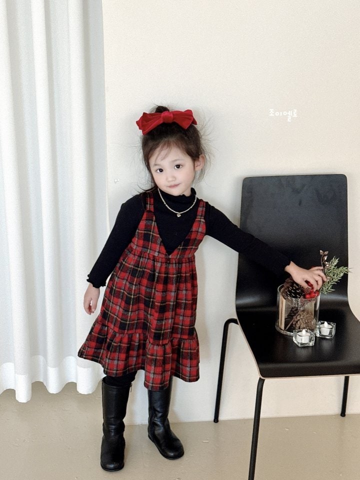 Joy ello - Korean Children Fashion - #stylishchildhood - Check Cancan One-piece - 12