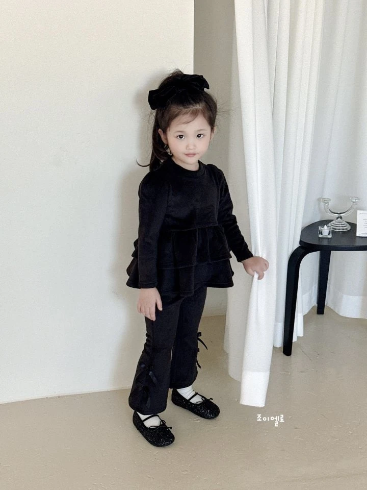 Joy ello - Korean Children Fashion - #todddlerfashion - Cancan Mink Top Bottom Set