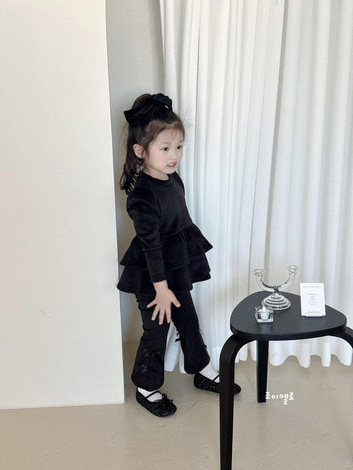 Joy ello - Korean Children Fashion - #toddlerclothing - Cancan Mink Top Bottom Set - 2