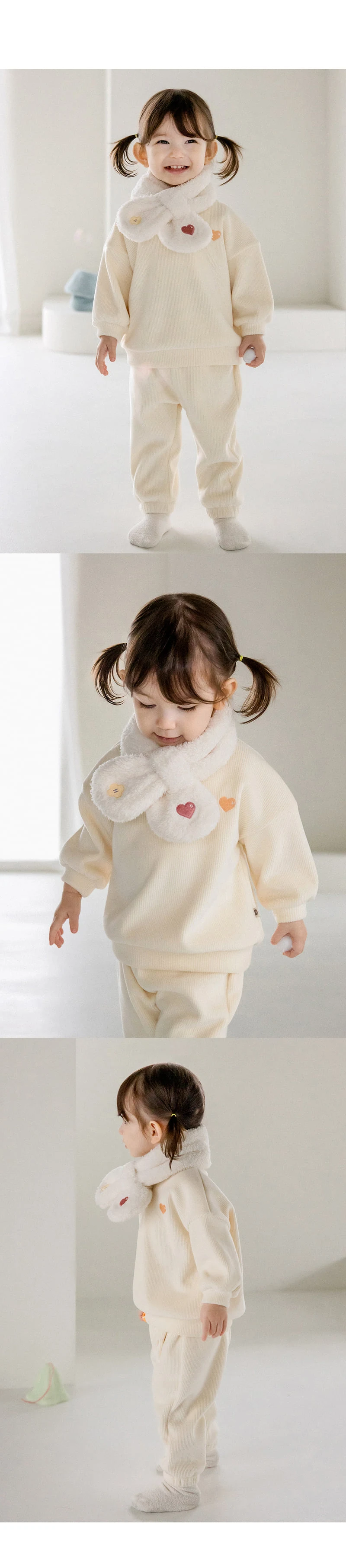 Kids Clara - Korean Baby Fashion - #babylifestyle - Amigo Double Veloa Baby Setup_Cream - 6