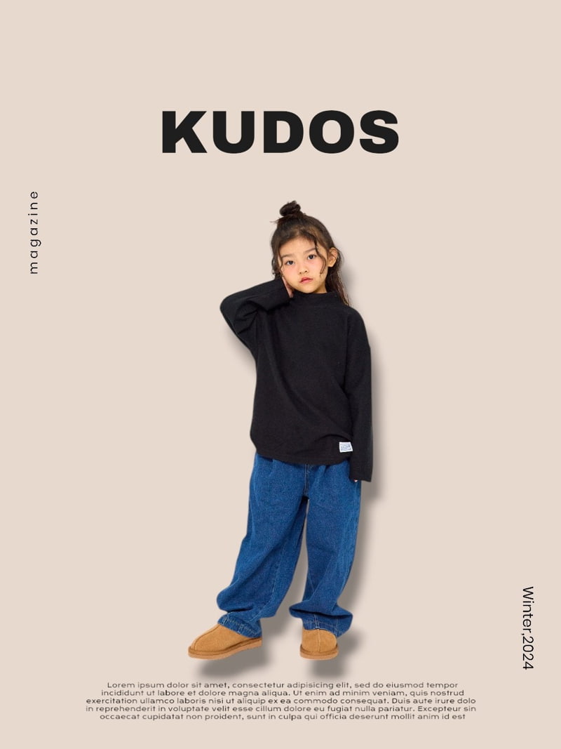 Kudos - Korean Children Fashion - #childofig - Wide Mockneck Tee - 8