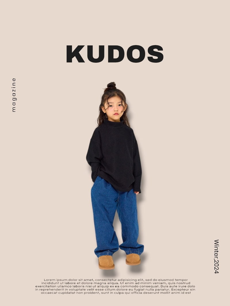 Kudos - Korean Children Fashion - #childofig - Wide Mockneck Tee - 9