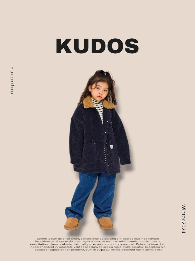 Kudos - Korean Children Fashion - #childofig - Corduroy Boxy Jacket - 6