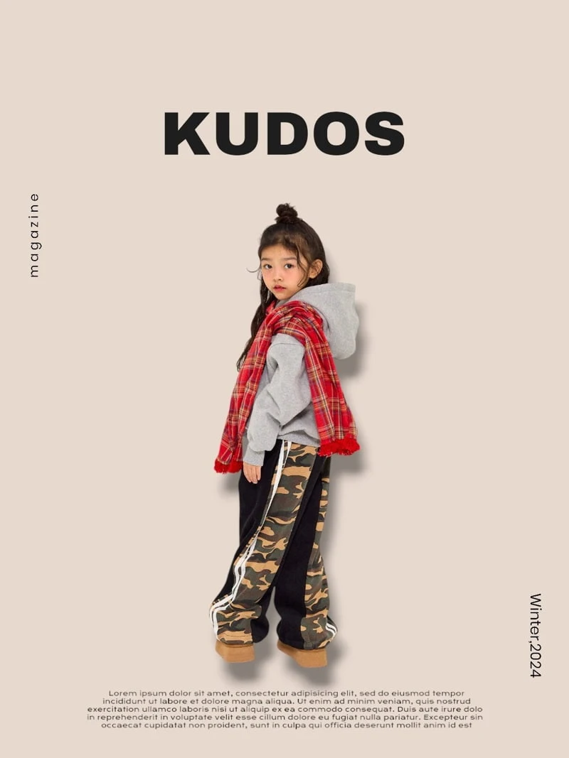 Kudos - Korean Children Fashion - #childofig - Fleece Camo Sweatpants - 2