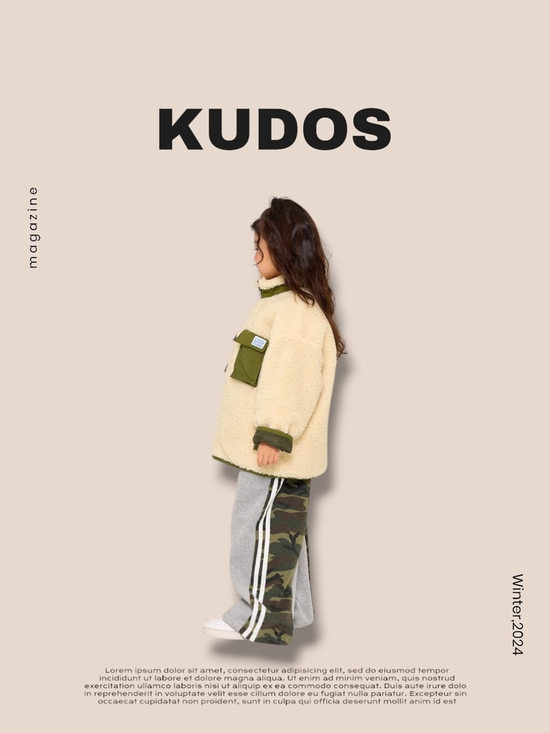 Kudos - Korean Children Fashion - #discoveringself - Retro Fleece Jacket - 8