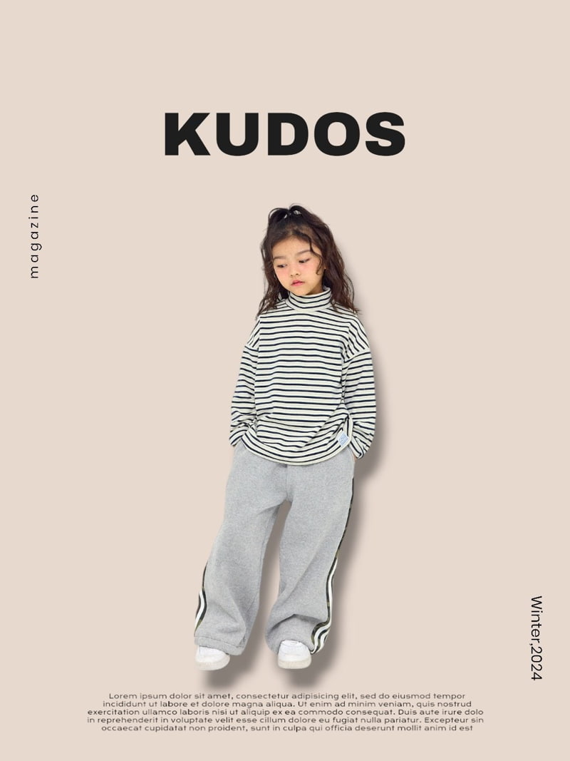 Kudos - Korean Children Fashion - #kidzfashiontrend - Wide Mockneck Tee - 2