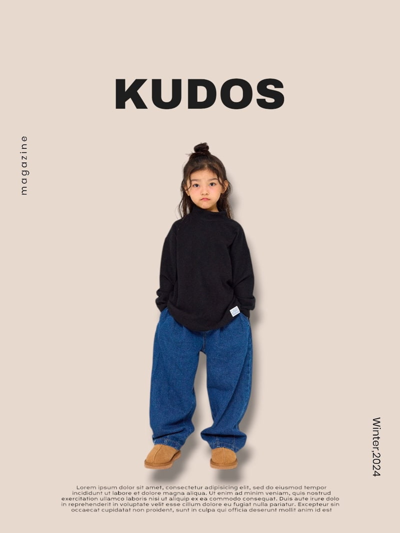 Kudos - Korean Children Fashion - #minifashionista - Wide Mockneck Tee - 6