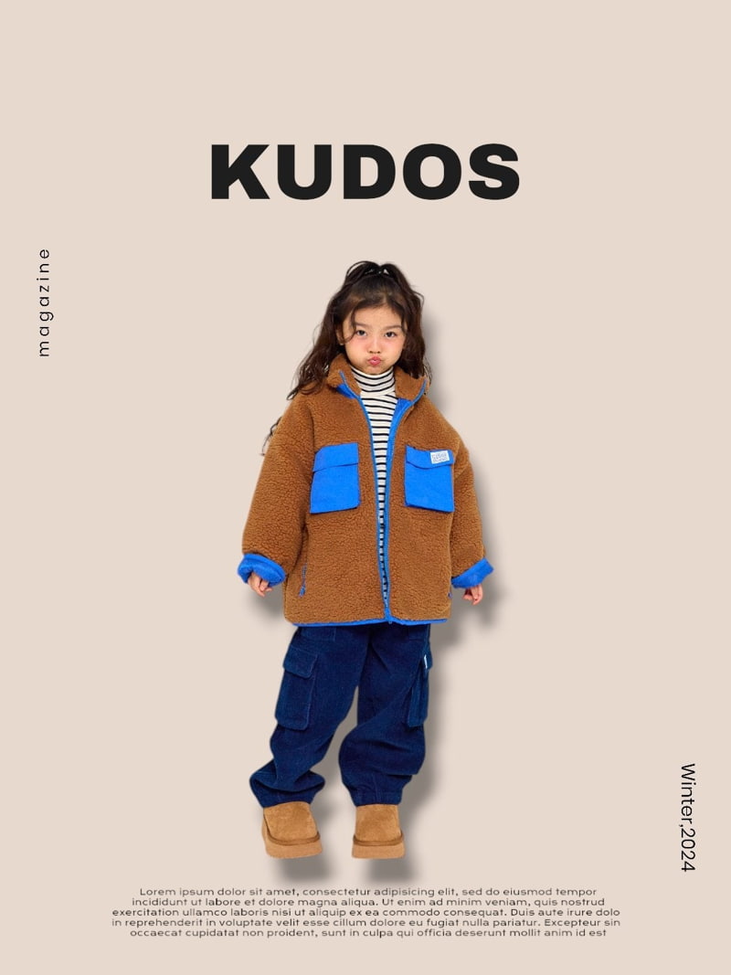 Kudos - Korean Children Fashion - #minifashionista - Retro Fleece Jacket - 2