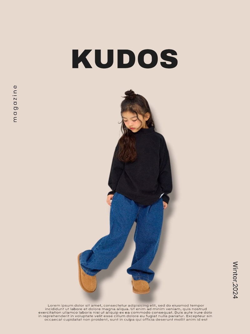 Kudos - Korean Children Fashion - #prettylittlegirls - Wide Mockneck Tee - 7