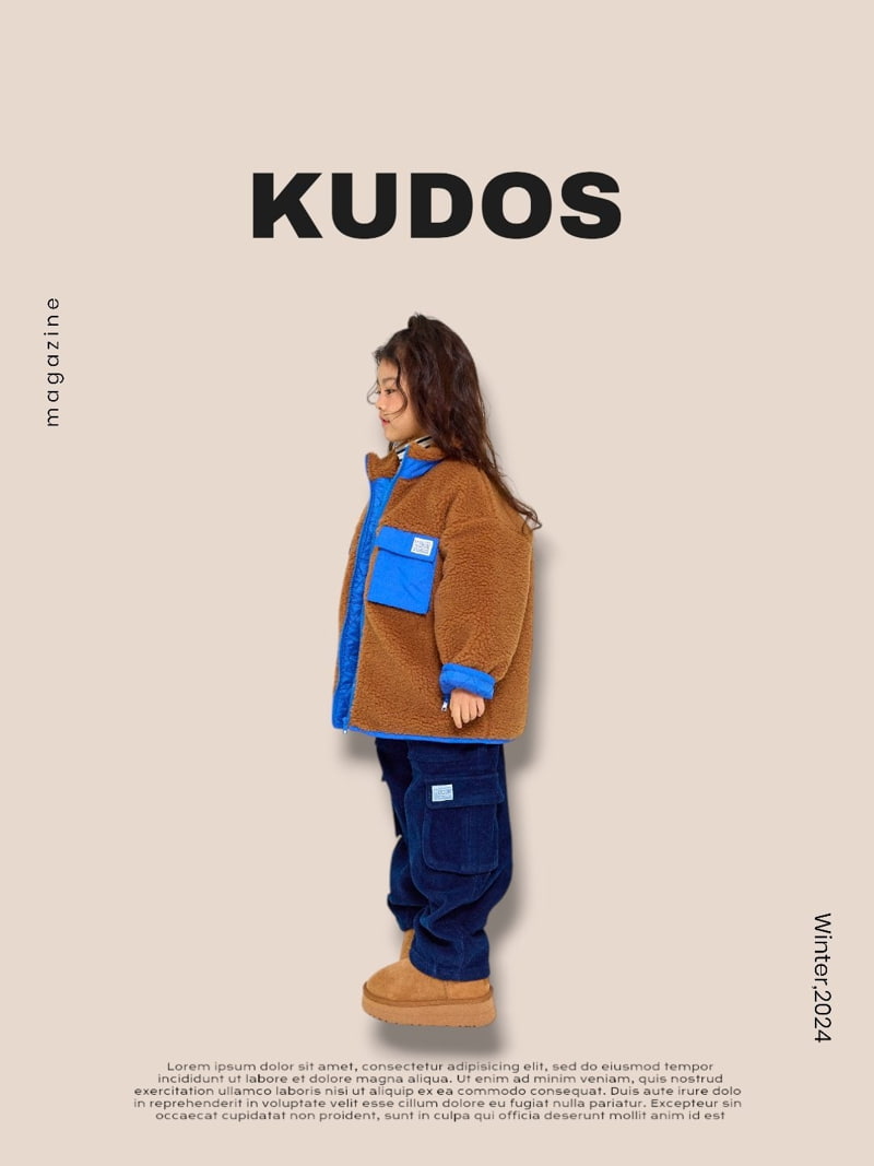 Kudos - Korean Children Fashion - #prettylittlegirls - Retro Fleece Jacket - 3