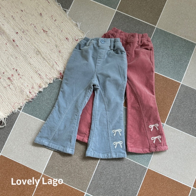 Lago - Korean Children Fashion - #childofig - Small Ribbon Bootcut Pants - 12