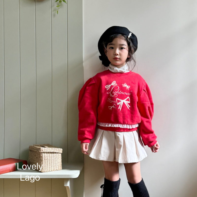 Lago - Korean Children Fashion - #childofig - Puffy Lace Sweatshirt - 9