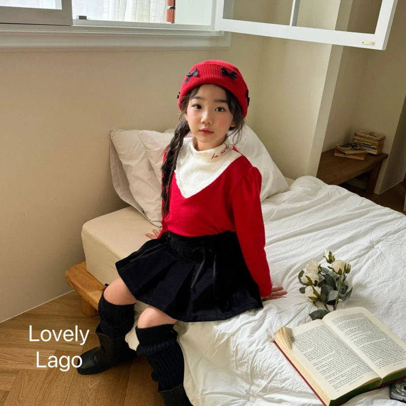 Lago - Korean Children Fashion - #childofig - Raglan Lace Turtleneck Tee - 5