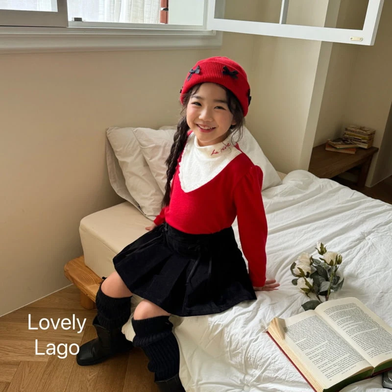 Lago - Korean Children Fashion - #childofig - Raglan Lace Turtleneck Tee - 6