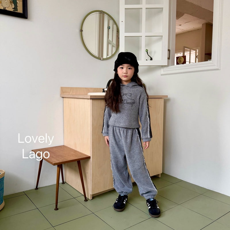 Lago - Korean Children Fashion - #childofig - Lace Line Hood Top - 10