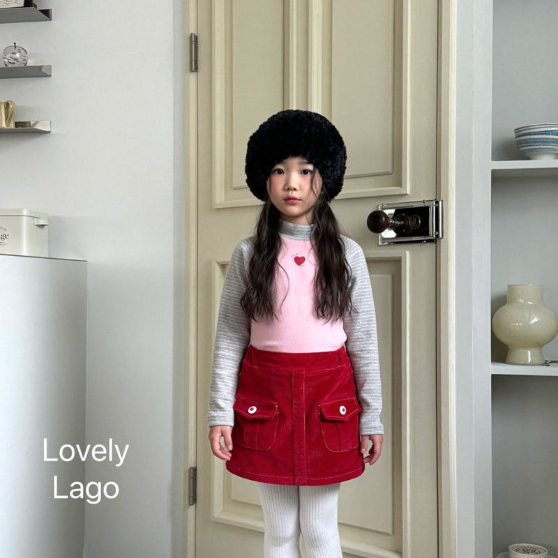 Lago - Korean Children Fashion - #stylishchildhood - Raglan Mockneck Tee - 4