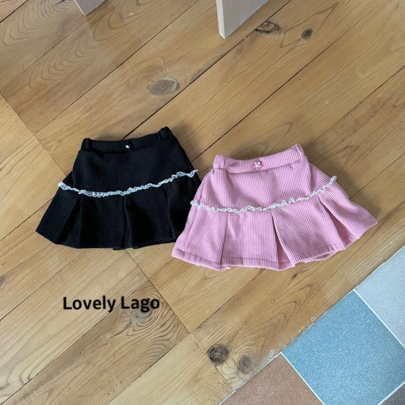 Lago - Korean Children Fashion - #childrensboutique - Lace Bonding Skirt - 12