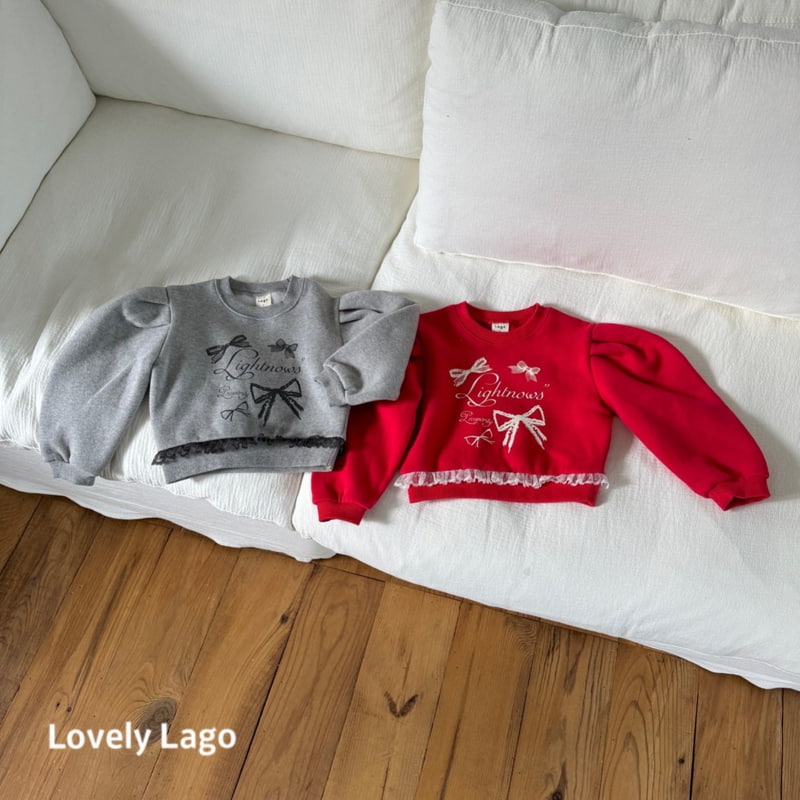 Lago - Korean Children Fashion - #designkidswear - Puffy Lace Sweatshirt - 12