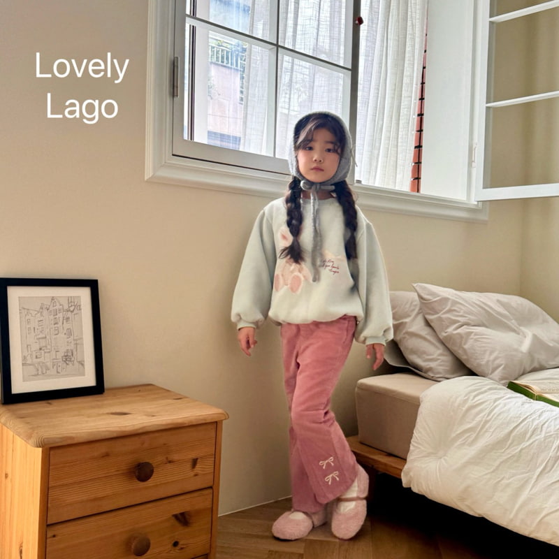 Lago - Korean Children Fashion - #discoveringself - Small Ribbon Bootcut Pants - 2