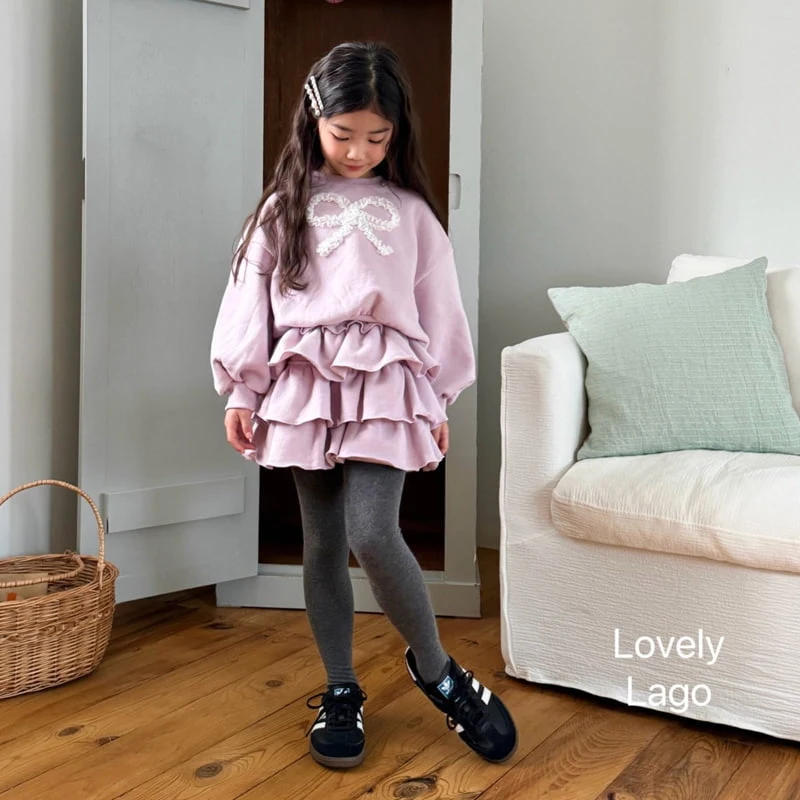 Lago - Korean Children Fashion - #discoveringself - Lovely Ribbon Sweatshirt - 9