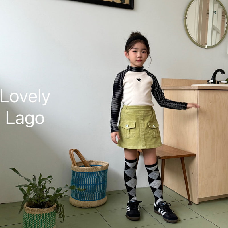 Lago - Korean Children Fashion - #discoveringself - Raglan Mockneck Tee - 7