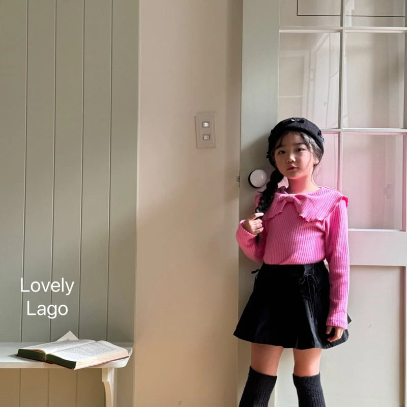 Lago - Korean Children Fashion - #discoveringself - Fleece Ribbon Tee - 6