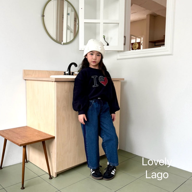 Lago - Korean Children Fashion - #kidsshorts - Rouge Line Denim Pants - 3