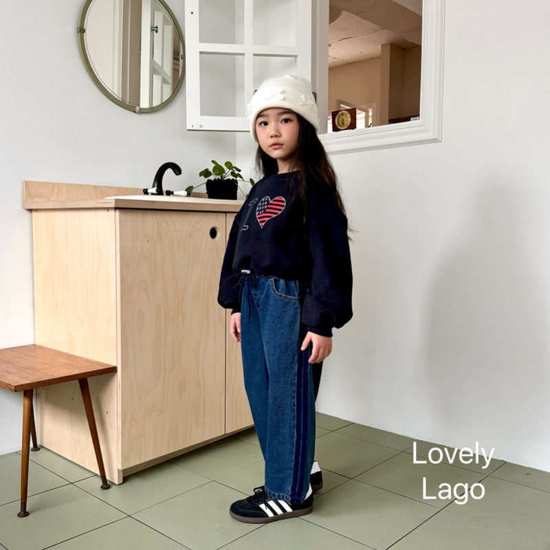 Lago - Korean Children Fashion - #kidsshorts - Rouge Line Denim Pants - 4