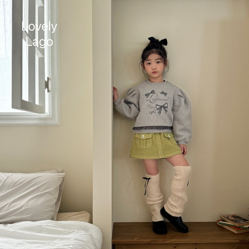 Lago - Korean Children Fashion - #kidzfashiontrend - Puffy Lace Sweatshirt - 3