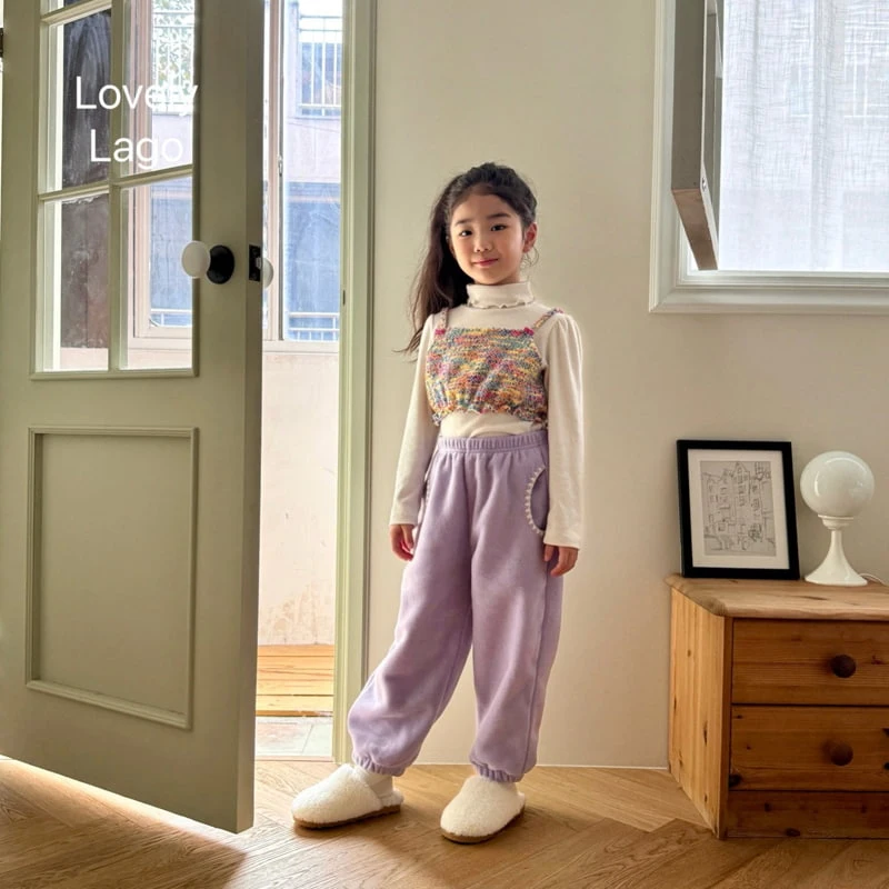 Lago - Korean Children Fashion - #kidzfashiontrend - Melo Rouge Jogger Pants - 9