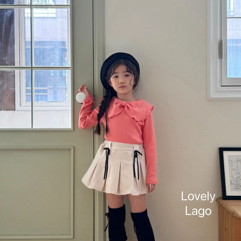 Lago - Korean Children Fashion - #kidzfashiontrend - Ribbon Pleated Pants - 6