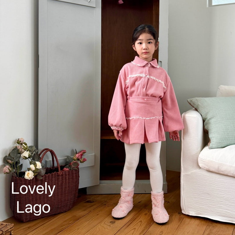 Lago - Korean Children Fashion - #kidzfashiontrend - Lace Bonding Jacket - 3