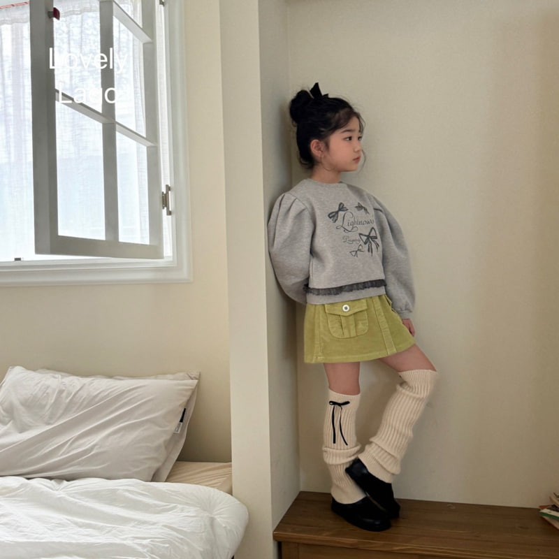 Lago - Korean Children Fashion - #littlefashionista - Puffy Lace Sweatshirt - 5