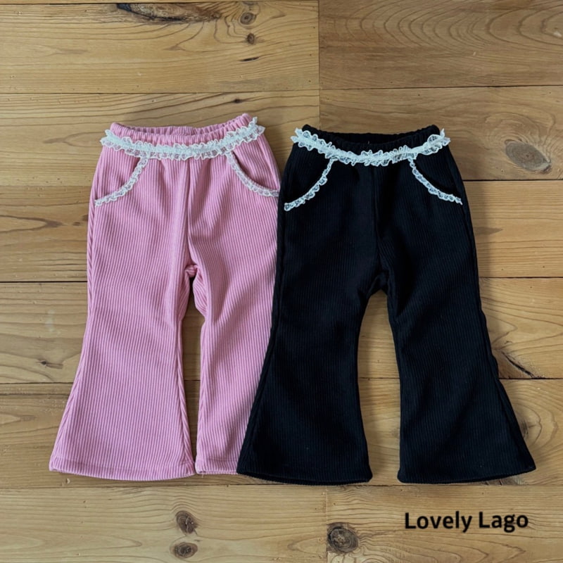 Lago - Korean Children Fashion - #littlefashionista - Lace Bonding Pants - 6