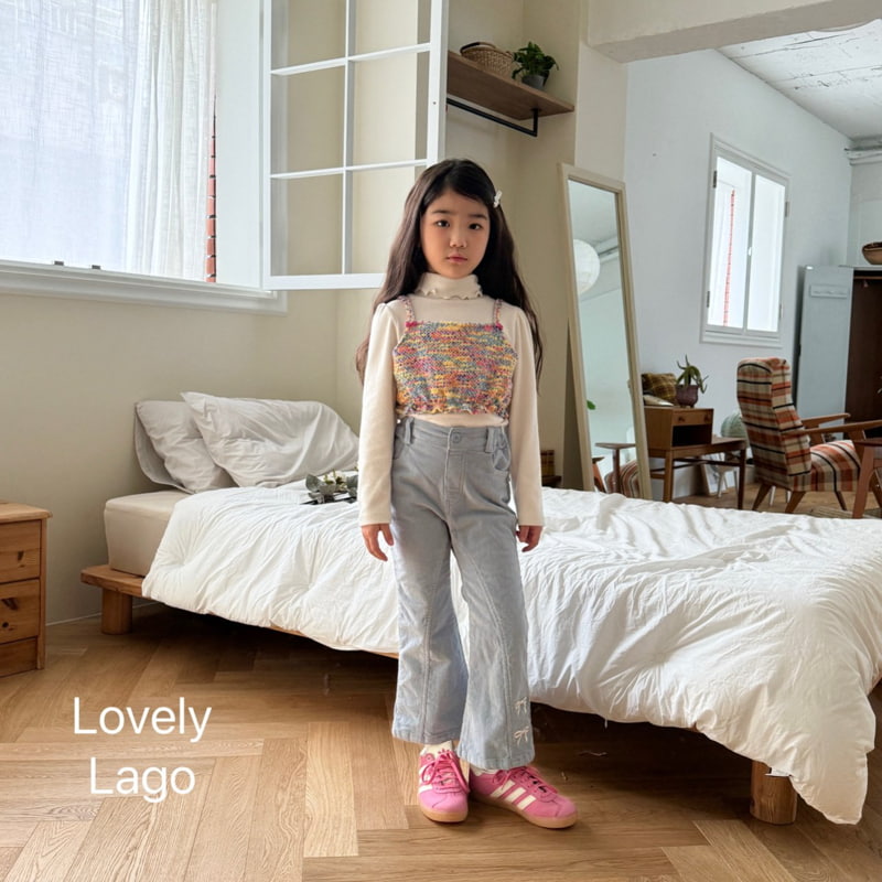 Lago - Korean Children Fashion - #prettylittlegirls - Small Ribbon Bootcut Pants - 11