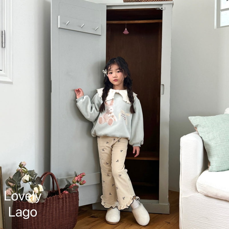 Lago - Korean Children Fashion - #todddlerfashion - Frill Ribbon Pants - 2